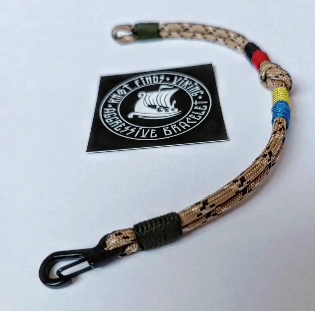 UA tactical bracelet, paracord bracelet. Ukrainian symbol. Glory to Ukraine. Bracelet for men.