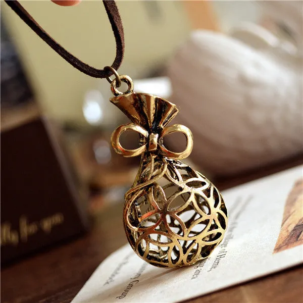 Vintage womens jewelry statement necklaces pendants long rope necklace