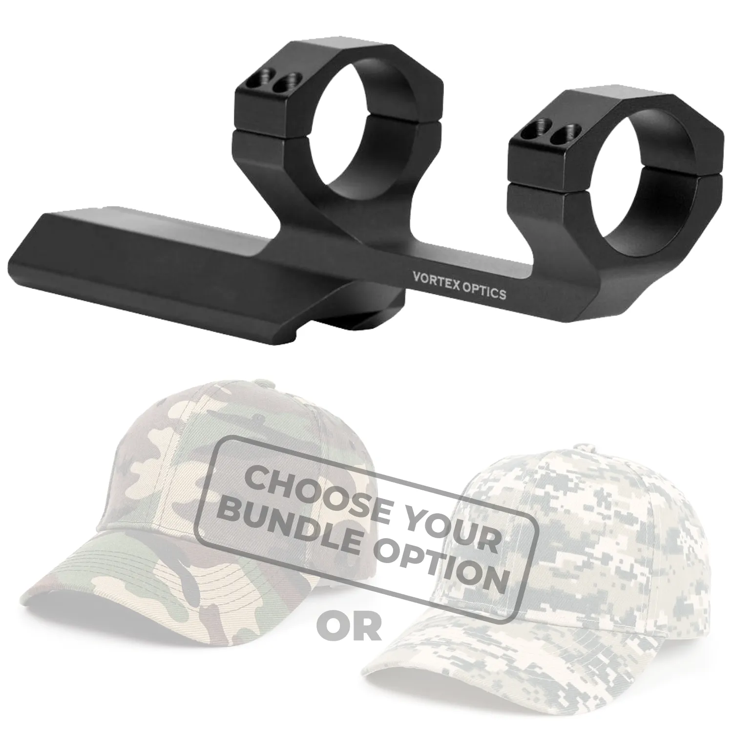 Vortex Optics CM-202 Cantilever Mount 30mm 2" Offset Rings