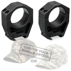 Vortex Optics Precision Match 30mm Rings Set Med 1.45 in with Free Hat Bundle