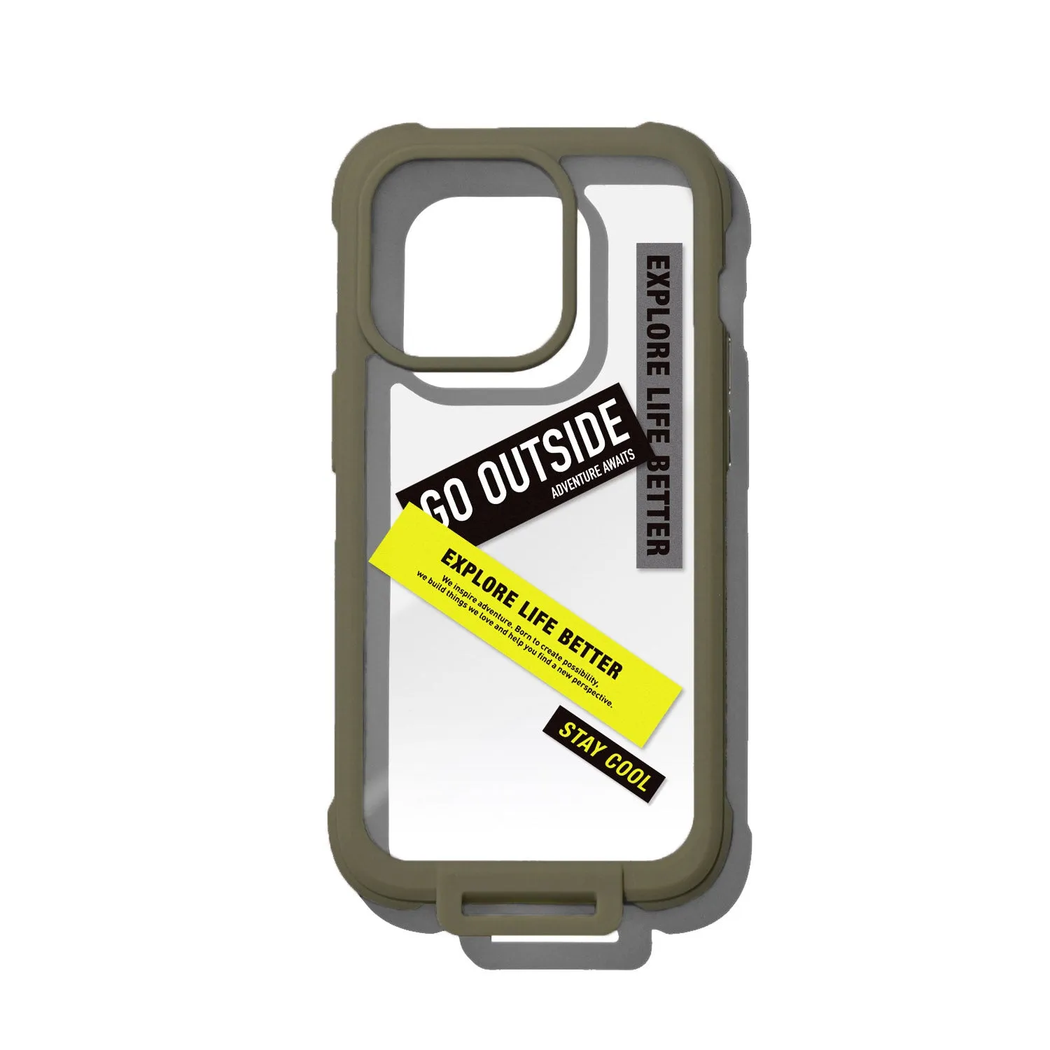 Wander Case 隨行殼 for iPhone 14 系列 卡其綠 (附贈貼紙）