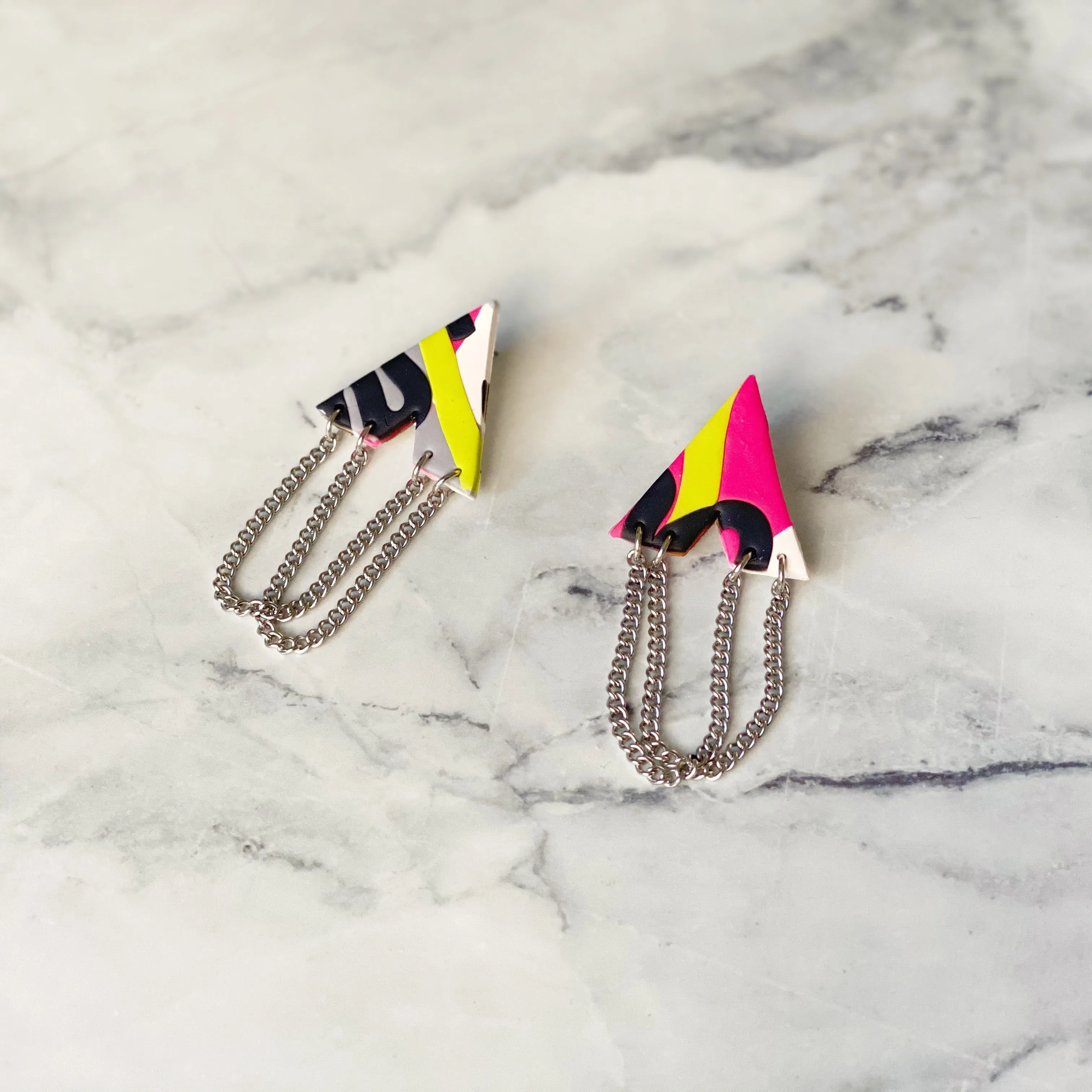 Way Up polymer clay earrings