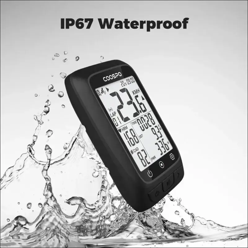 Wireless bicycle odometer gps speedometer - coospo bc107, bluetooth5.0, waterproof, odometer,