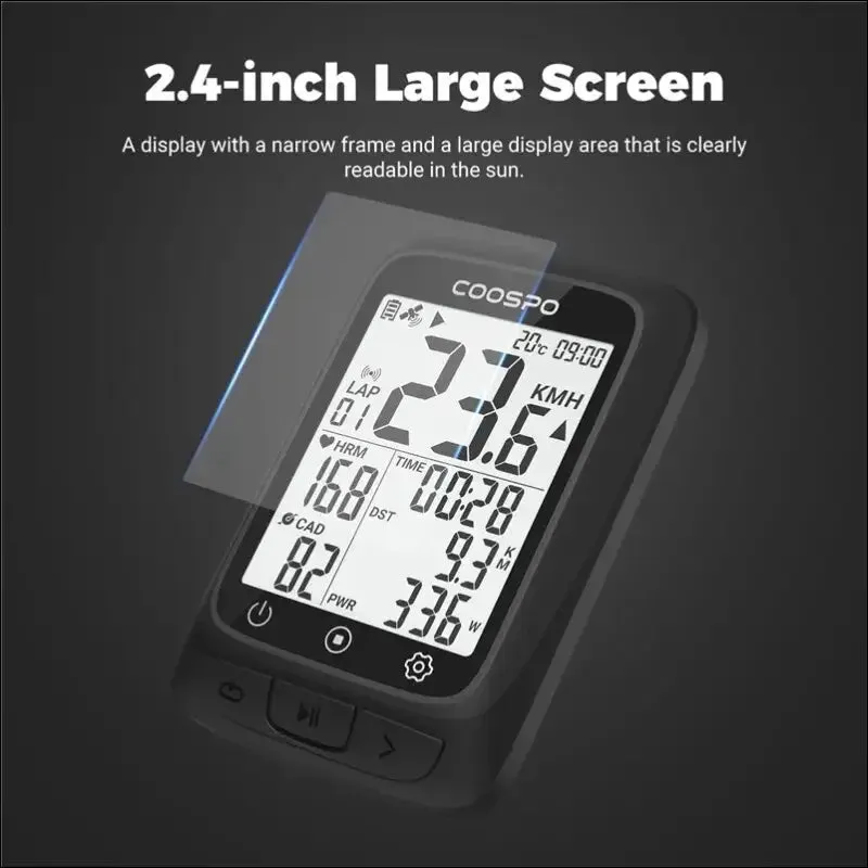 Wireless bicycle odometer gps speedometer - coospo bc107, bluetooth5.0, waterproof, odometer,
