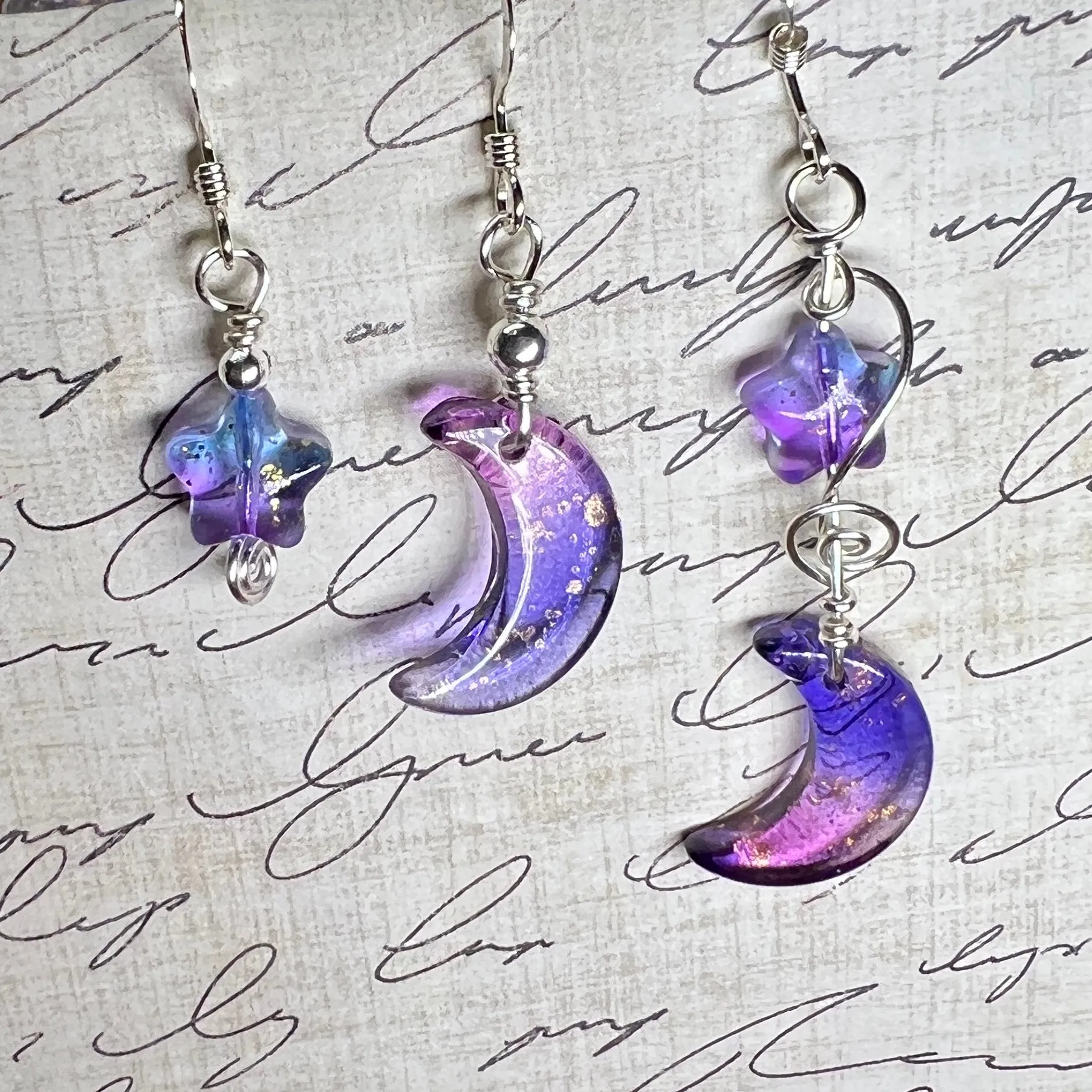 Wishes & Prophecies - Choose-Your-Own-Adventure Moon & Star Earrings